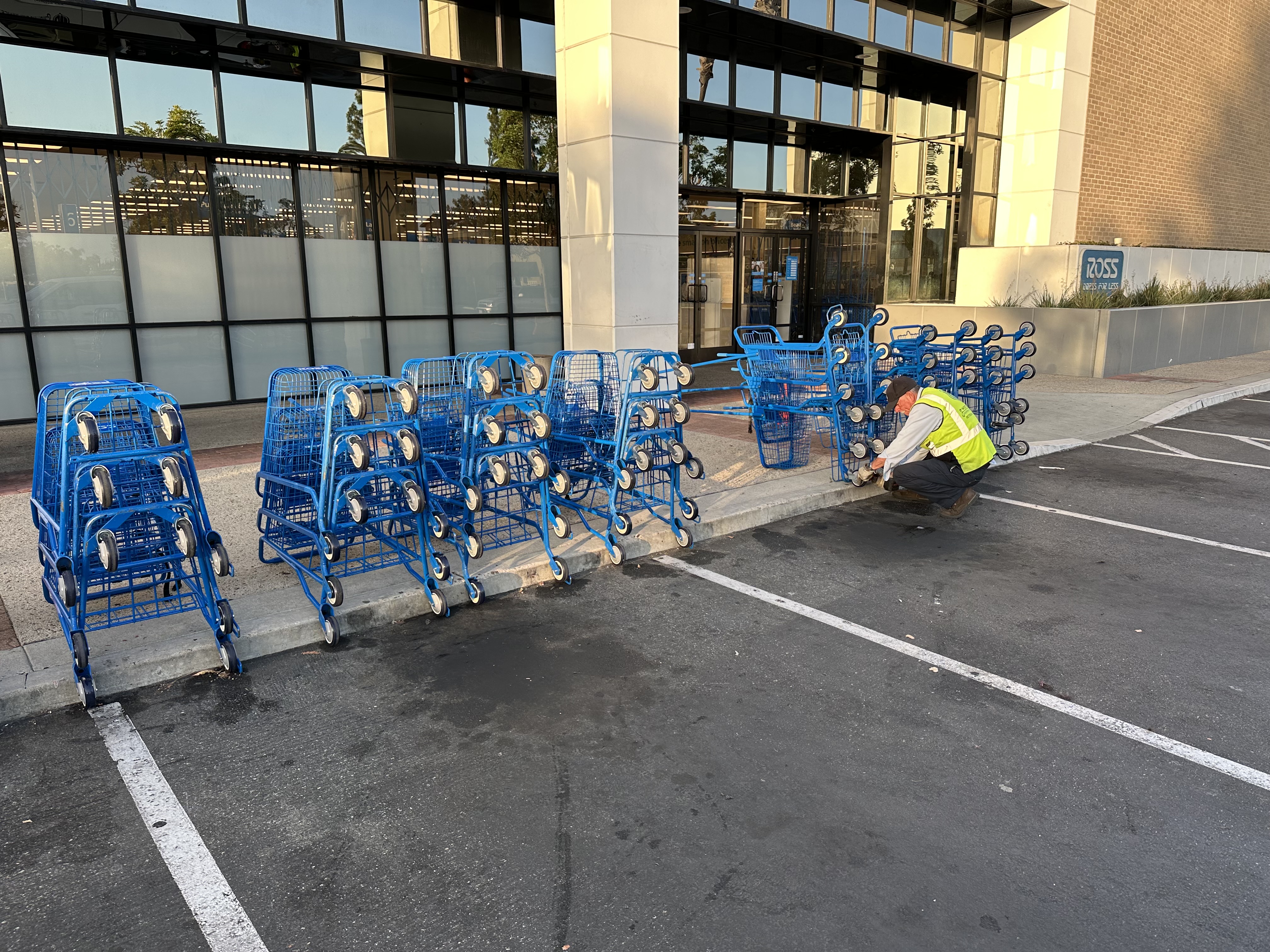 Replacing cart wheels on-site